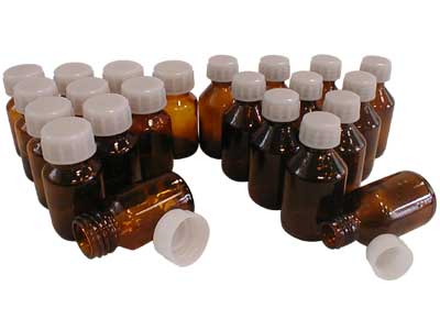 Набор склянок (флаконов) для хранения растворов реактивов – 60 шт